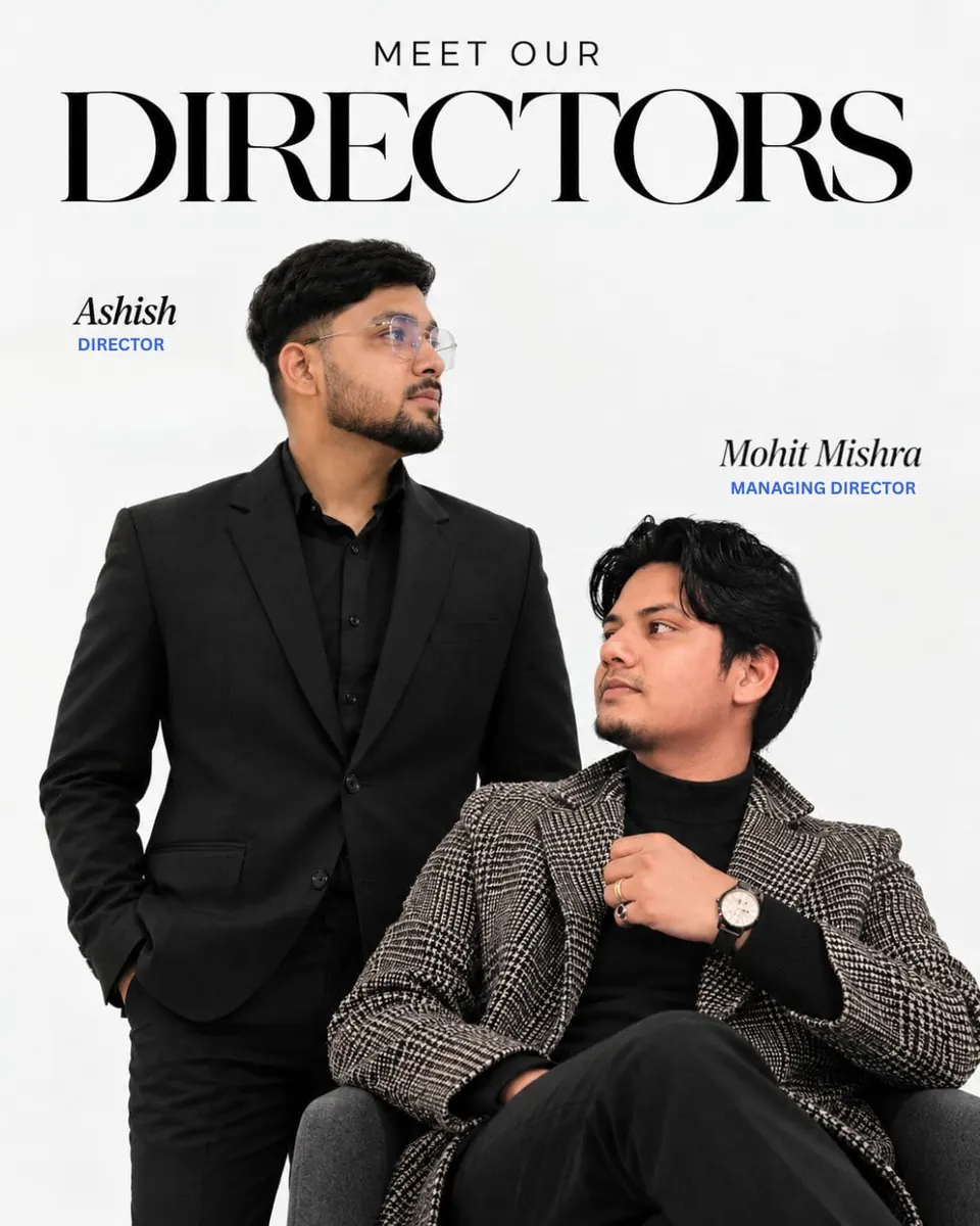 Meet our directors: Ashish Musafir, Director, and Mohit Mishra, Managing Director